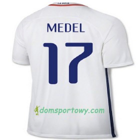 Koszulka Chile MEDEL Wyjazdowe Koszulki Piłkarskie 2016/17 Krótki Rękaw