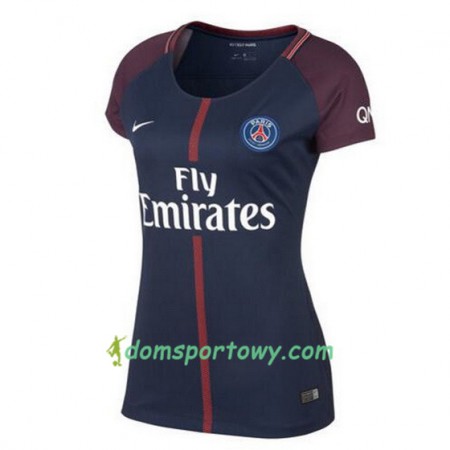 Koszulka Paris SG Damska Domowe Koszulki Piłkarskie 2017-2018 Krótki Rękaw