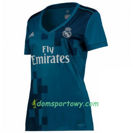 Koszulka Real Madryt Damska Trzeci Koszulki Piłkarskie 2017-2018 Krótki Rękaw