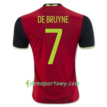Koszulka Belgia DE BRUYNE Domowe Koszulki Piłkarskie Euro 2016