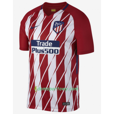 Koszulka Atlético Madryt Domowe Koszulki Piłkarskie 2017-2018 Krótki Rękaw