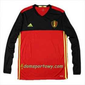 Koszulka Belgia Domowe Koszulki Piłkarskie Euro 2016 Długi Rękaw