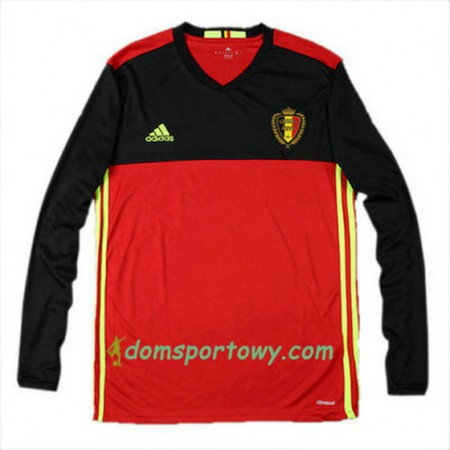 Koszulka Belgia Domowe Koszulki Piłkarskie Euro 2016 Długi Rękaw