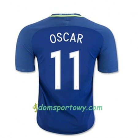 Koszulka Brazylia OSCAR Wyjazdowe Koszulki Piłkarskie 2016/17 Krótki Rękaw