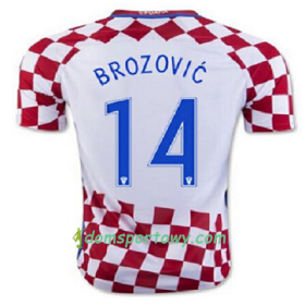 Koszulka Chorwacja BROZOVIC Domowe Koszulki Piłkarskie Euro 2016