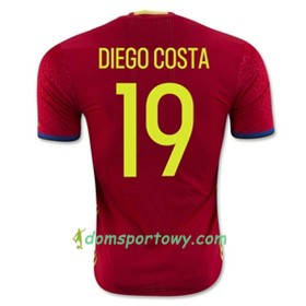 Koszulka Hiszpania DIEGO COSTA Domowe Koszulki Piłkarskie Euro 2016