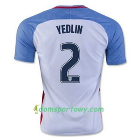 Koszulka Stany Zjednoczone YEDLIN Domowe Koszulki Piłkarskie 2016/17 Krótki Rękaw