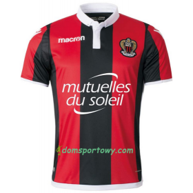 Koszulka OGC Nice Domowe Koszulki Piłkarskie 2017-2018 Krótki Rękaw