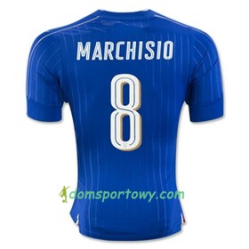 Koszulka Włochy MARCHISIO Domowe Koszulki Piłkarskie Euro 2016