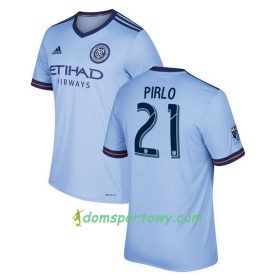 Koszulka New York City FC Pirlo 21 Domowe Koszulki Piłkarskie 2017-2018 Krótki Rękaw