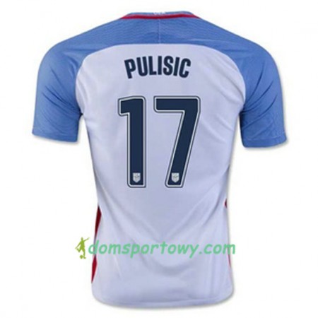 Koszulka Stany Zjednoczone PULISIC Domowe Koszulki Piłkarskie 2016/17 Krótki Rękaw