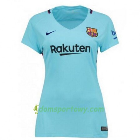 Koszulka FC Barcelona Damska Wyjazdowe Koszulki Piłkarskie 2017-2018 Krótki Rękaw