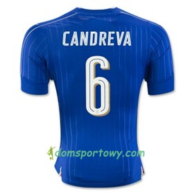 Koszulka Włochy CANDREVA Domowe Koszulki Piłkarskie Euro 2016