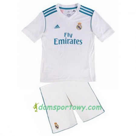 Koszulka Real Madryt Dziecięcy Domowe Koszulki Piłkarskie 2017-2018 Krótki Rękaw