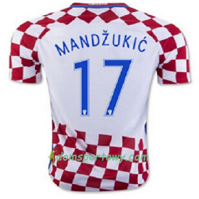 Koszulka Chorwacja MANDZUKIC Domowe Koszulki Piłkarskie Euro 2016