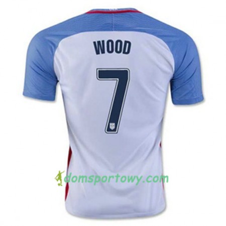 Koszulka Stany Zjednoczone WOOD Domowe Koszulki Piłkarskie 2016/17 Krótki Rękaw