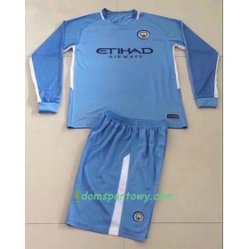 Koszulka Manchester City Domowe Koszulki Piłkarskie 2017-2018 Długi Rękaw