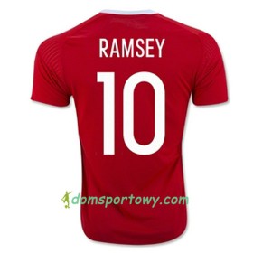 Koszulka Walia RAMSEY Domowe Koszulki Piłkarskie Euro 2016