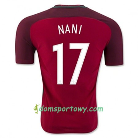 Koszulka Portugalia NANI Domowe Koszulki Piłkarskie Euro 2016