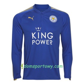 Koszulka Leicester City Domowe Koszulki Piłkarskie 2017-2018 Długi Rękaw
