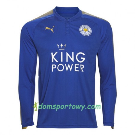 Koszulka Leicester City Domowe Koszulki Piłkarskie 2017-2018 Długi Rękaw