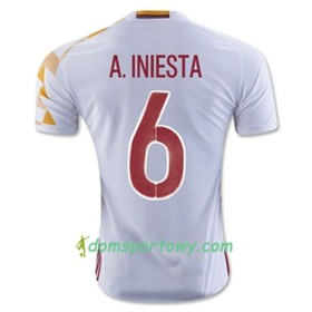Koszulka Hiszpania A INIESTA Wyjazdowe Koszulki Piłkarskie Euro 2016