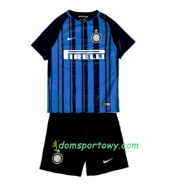 Koszulka Inter Mediolan Dziecięcy Domowe Koszulki Piłkarskie 2017-2018 Krótki Rękaw