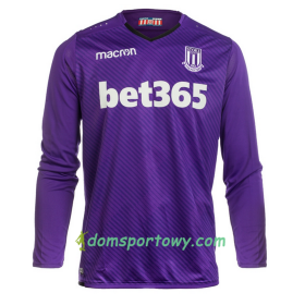 Koszulka Stoke City Bramkarska Domowe Koszulki Piłkarskie 2017-2018 Długi Rękaw