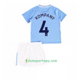 Koszulka Manchester City Vincent Kompany 4 Dziecięcy Domowe Koszulki Piłkarskie 2017-2018 Krótki Rękaw