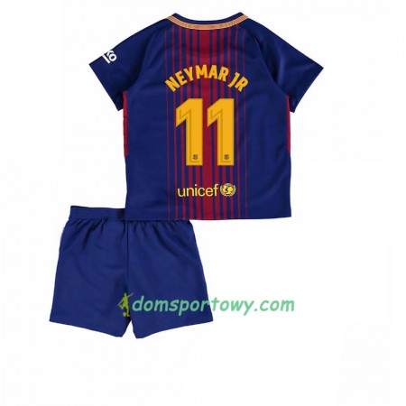 Koszulka FC Barcelona Neymar Jr 11 Dziecięcy Domowe Koszulki Piłkarskie 2017-2018 Krótki Rękaw