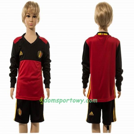 Koszulka Belgia Dziecięcy Domowe Koszulki Piłkarskie 2016 Długi Rękaw