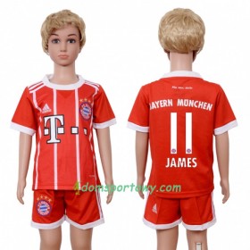 Koszulka Bayern Monachium James Rodriguez 11 Dziecięcy Domowe Koszulki Piłkarskie 2017-2018 Krótki Rękaw