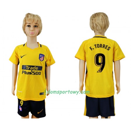 Koszulka Atlético Madryt  Fernando Torres 9 Dziecięcy Wyjazdowe Koszulki Piłkarskie 2017-2018 Krótki Rękaw