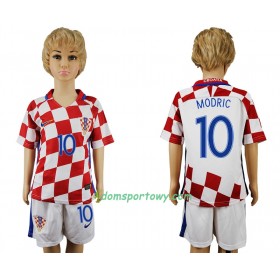 Koszulka Chorwacja Modric 10 Dziecięcy Domowe Koszulki Piłkarskie 2016 Krótki Rękaw
