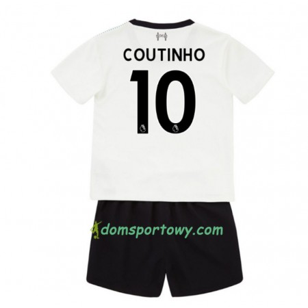 Koszulka Liverpool Mario Philippe Coutinho 10 Dziecięcy Wyjazdowe Koszulki Piłkarskie 2017-2018 Krótki Rękaw