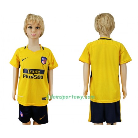 Koszulka Atlético Madryt  Dziecięcy Wyjazdowe Koszulki Piłkarskie 2017-2018 Krótki Rękaw