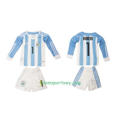 Koszulka Argentyna Romero 1 Dziecięcy Domowe Koszulki Piłkarskie 2016 Długi Rękaw