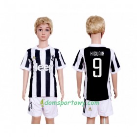 Koszulka Juventus Gonzalo Higuain 9 Dziecięcy Domowe Koszulki Piłkarskie 2017-2018 Krótki Rękaw