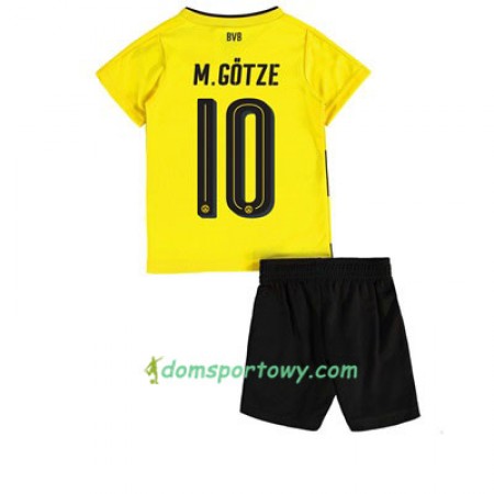 Koszulka Borussia Dortmund Mario Gotze 10 Dziecięcy Domowe Koszulki Piłkarskie 2017-2018 Krótki Rękaw