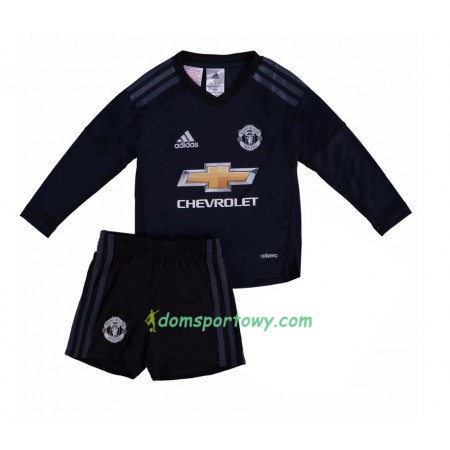 Koszulka Manchester United Bramkarska David de Gea 1 Dziecięcy Domowe Koszulki Piłkarskie 2017-2018 Długi Rękaw