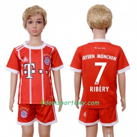 Koszulka Bayern Monachium Franck Ribery 7 Dziecięcy Domowe Koszulki Piłkarskie 2017-2018 Krótki Rękaw