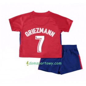 Koszulka Atlético Madryt Antoine Griezmann 7 Dziecięcy Domowe Koszulki Piłkarskie 2017-2018 Krótki Rękaw