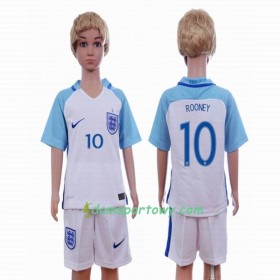 Koszulka Anglia Wayne Rooney 10 Dziecięcy Domowe Koszulki Piłkarskie 2016 Krótki Rękaw