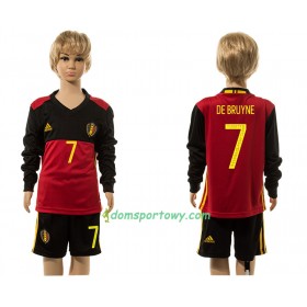 Koszulka Belgia De Bruyne 7 Dziecięcy Domowe Koszulki Piłkarskie 2016 Długi Rękaw