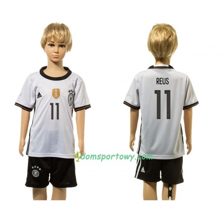 Koszulka Niemcy Reus 11 Dziecięcy Domowe Koszulki Piłkarskie 2016 Krótki Rękaw