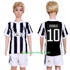 Koszulka Juventus Paulo Dybala 10 Dziecięcy Domowe Koszulki Piłkarskie 2017-2018 Krótki Rękaw