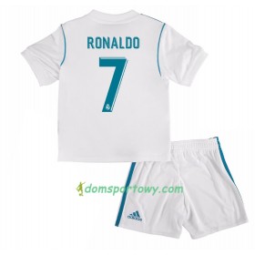 Koszulka Real Madryt Cristiano Ronaldo 7 Dziecięcy Domowe Koszulki Piłkarskie 2017-2018 Krótki Rękaw