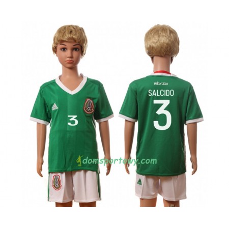 Koszulka Meksyk Salcido 3 Dziecięcy Domowe Koszulki Piłkarskie 2016 Krótki Rękaw