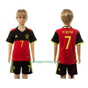 Koszulka Belgia De Bruyne 7 Dziecięcy Domowe Koszulki Piłkarskie 2016 Krótki Rękaw