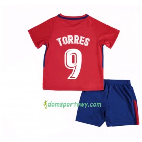 Koszulka Atlético Madryt Fernando Torres 9 Dziecięcy Domowe Koszulki Piłkarskie 2017-2018 Krótki Rękaw